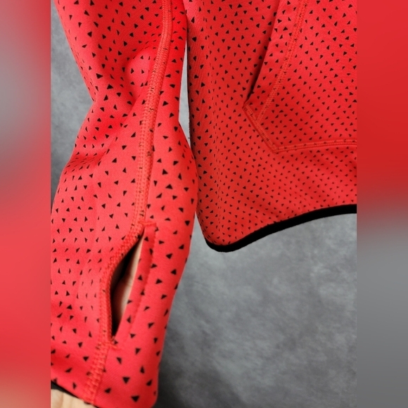 NIKE THERMA-FIT SWOOSH PULLOVER HOODIE RED WOMEN'S SIZE M - Picture 5 of 9